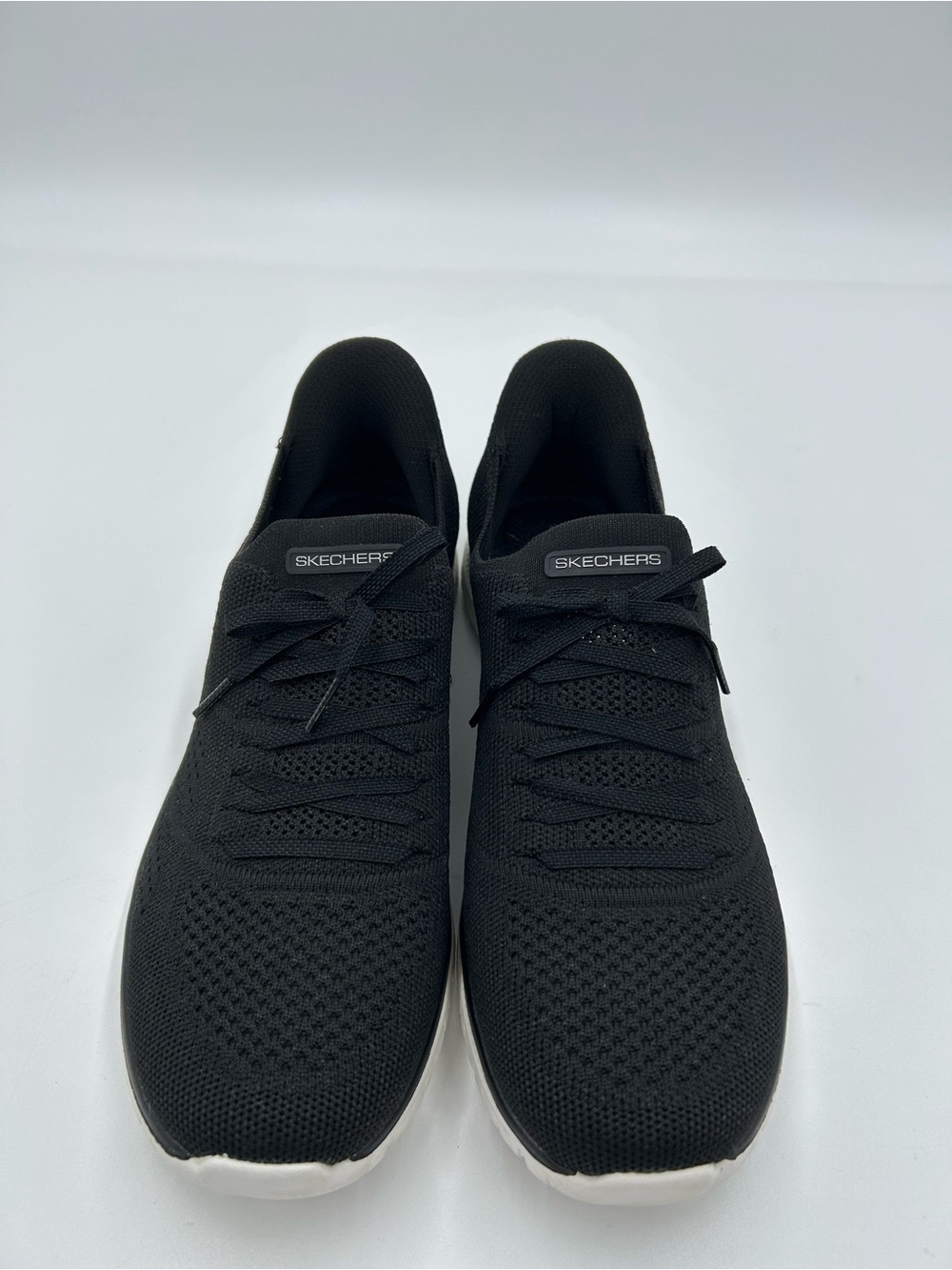 Skechers Slip-ins Women’s Black With Tie Detail 10 NWOT